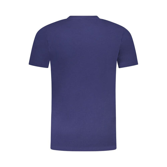 Cavalli Class Blue Cotton Men T-Shirt CA-36669-M