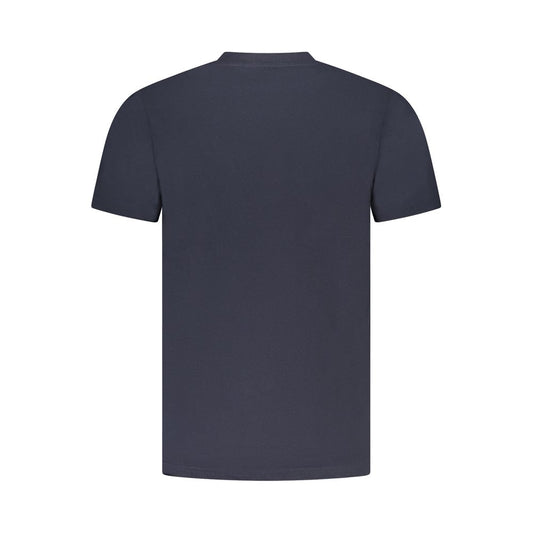 Cavalli Class Blue Cotton Men T-Shirt CA-36670-M