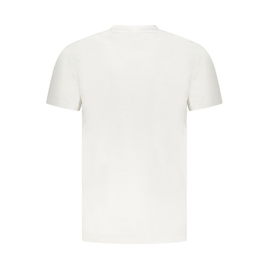 Cavalli Class White Cotton Men T-Shirt CA-36672-M