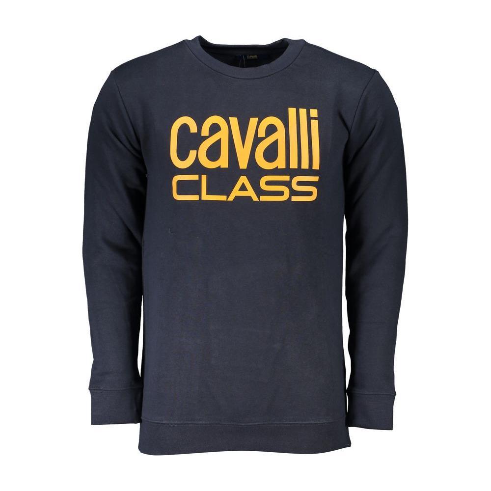 Cavalli Class Blue Cotton Sweater CA-26738-L