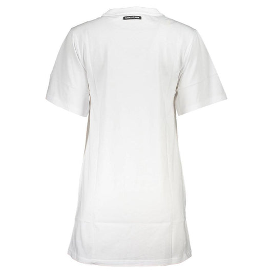 Cavalli Class White Cotton Women Dress CA-37550-M