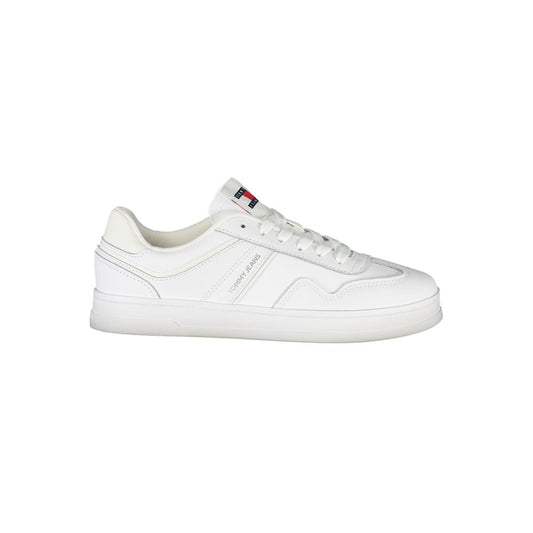 Tommy Hilfiger Bianco Polyurethane Women Sneaker 1728,67403481248,Athletic - Sneakers - Shoes,EU36/US6,EU37/US7,EU38/US8,EU39/US9,EU40/US10,EU41/US11,New with tags,Shoes,Sneakers - Shoes,Tommy Hilfiger,White,Women