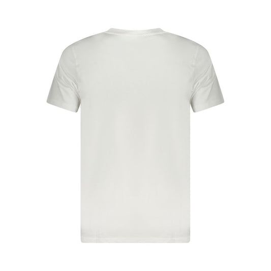 Cavalli Class White Cotton Men T-Shirt CA-36674-M