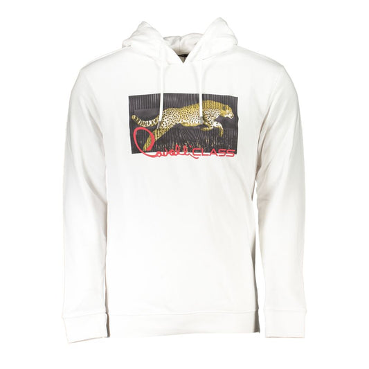 Cavalli Class White Cotton Men Sweater CA-26713-S