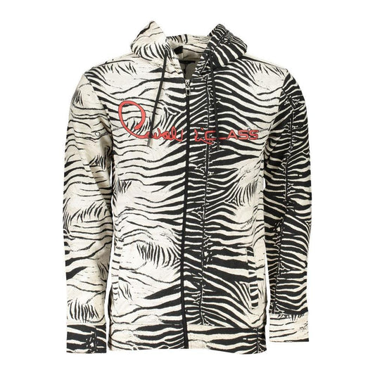 Cavalli Class White Cotton Mens Hooded Sweater CA-26799-S