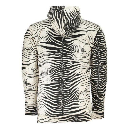 Cavalli Class White Cotton Mens Hooded Sweater CA-26799-S