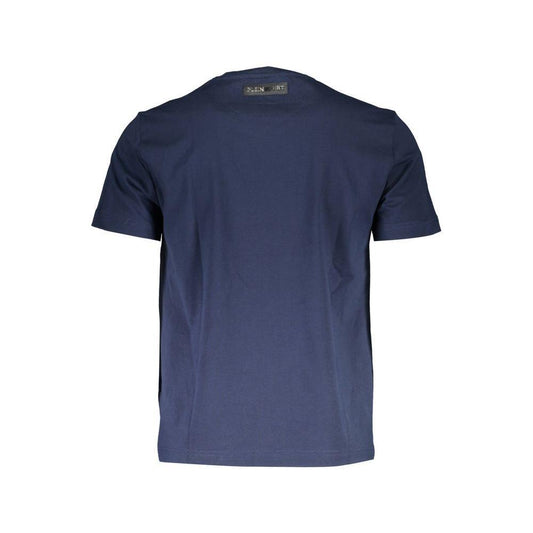 Plein Sport Blue Cotton Men T-Shirt PL-10235-S