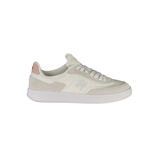 Tommy Hilfiger White Polyurethane Women Sneaker 1728,67403481248,Athletic - Sneakers - Shoes,EU36/US6,EU37/US7,EU38/US8,EU39/US9,EU40/US10,EU41/US11,New with tags,Shoes,Sneakers - Shoes,Tommy Hilfiger,White,Women
