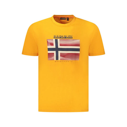 Napapijri Arancione Cotton Men T-Shirt 1728,67403481248,Clothing,M,Men,Napapijri,New with tags,Orange,S,T-Shirts - Clothing,T-Shirts - T-Shirts - Clothing