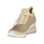 Laura Biagiotti Beige Polyester Women Sneaker LA-36472-EU36/US6