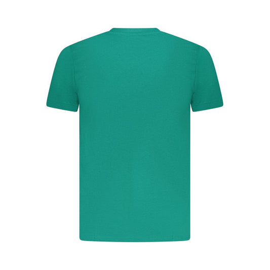 Cavalli Class Green Cotton Men T-Shirt CA-36651-M