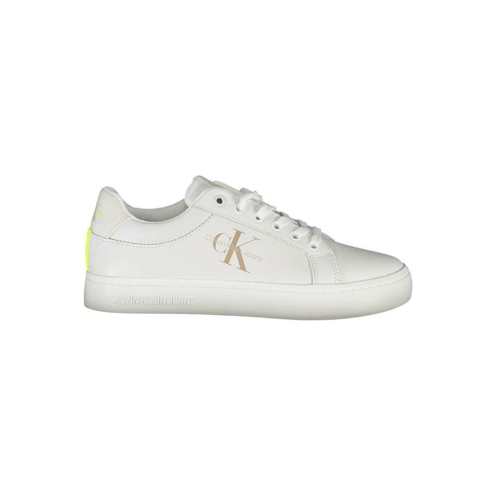 Calvin Klein White Leather Women Sneaker CA-36837-EU36/US6