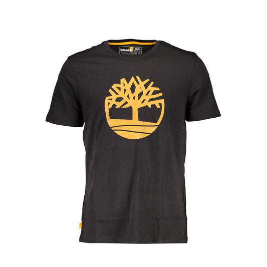 Timberland Black Cotton T-Shirt Timberland