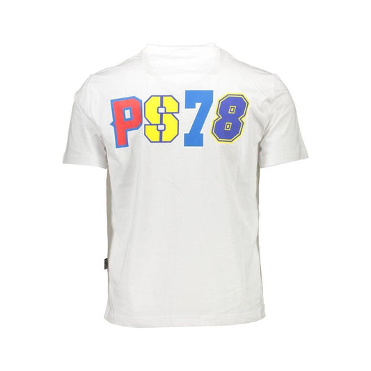Plein Sport White Cotton Men T-Shirt PL-9596-XL