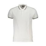 Cavalli Class White Cotton Men Polo Shirt CA-37175-M
