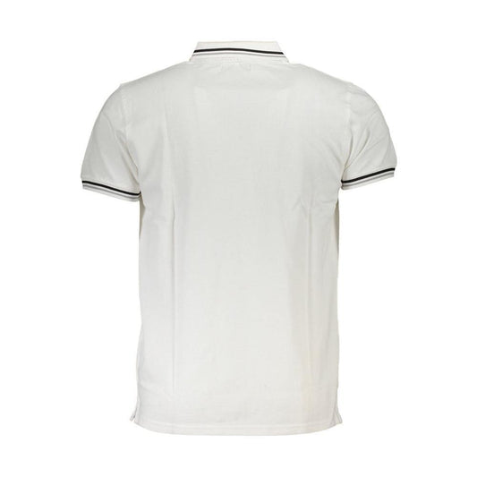 Cavalli Class White Cotton Men Polo Shirt CA-37175-M
