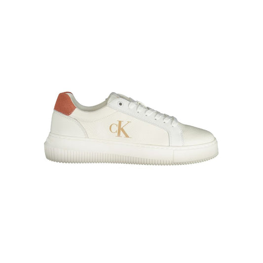 Calvin Klein White Polyurethane Women Sneaker 1728,67403481248,Calvin Klein,EU36/US6,EU37/US7,EU38/US8,EU39/US9,EU40/US10,EU41/US11,Low Tops - Sneakers - Shoes,New with tags,Shoes,Sneakers - Shoes,White,Women