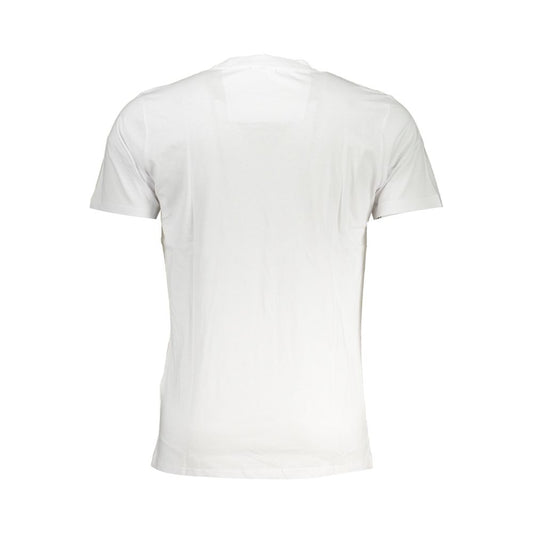 Cavalli Class White Cotton T-Shirt CA-28579-XL
