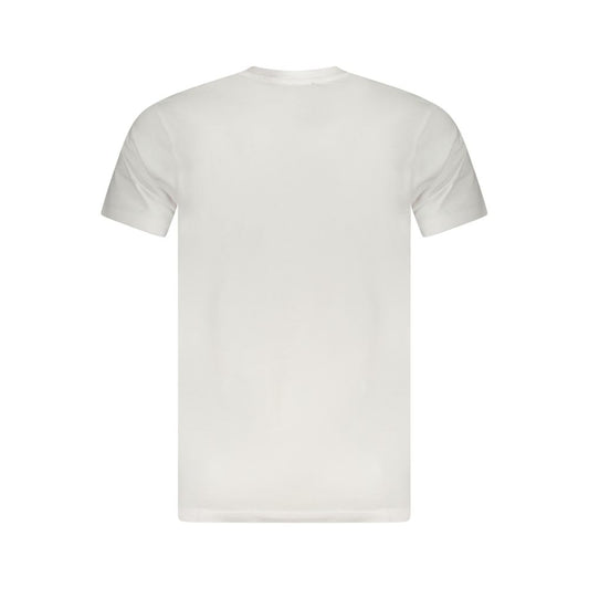 Cavalli Class White Cotton Men T-Shirt CA-36635-M