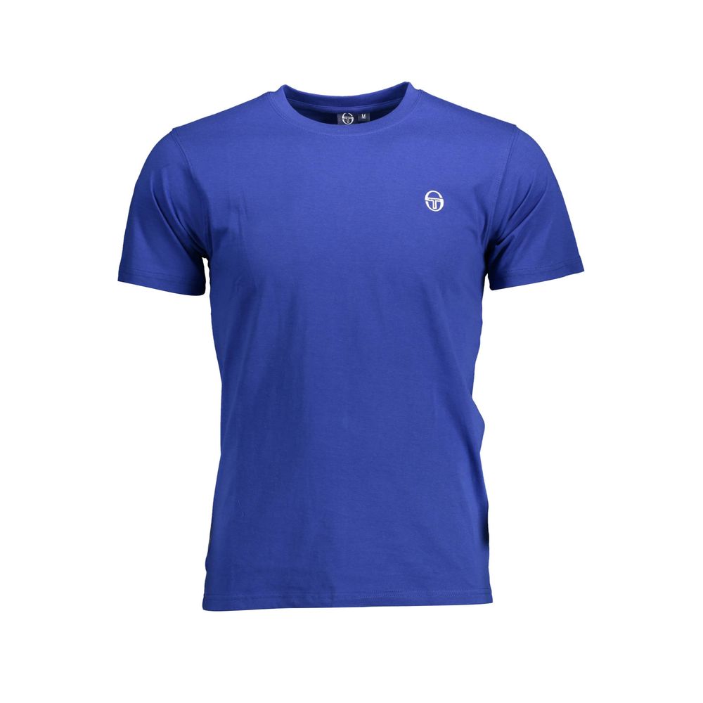 Sergio Tacchini Blu Cotton Men T-Shirt