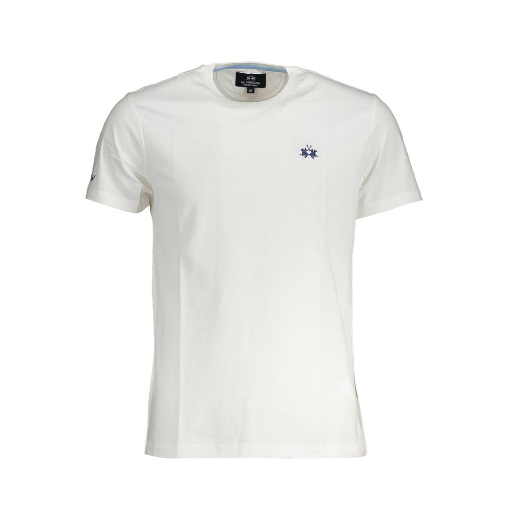 La Martina Bianco Cotton Men T-Shirt