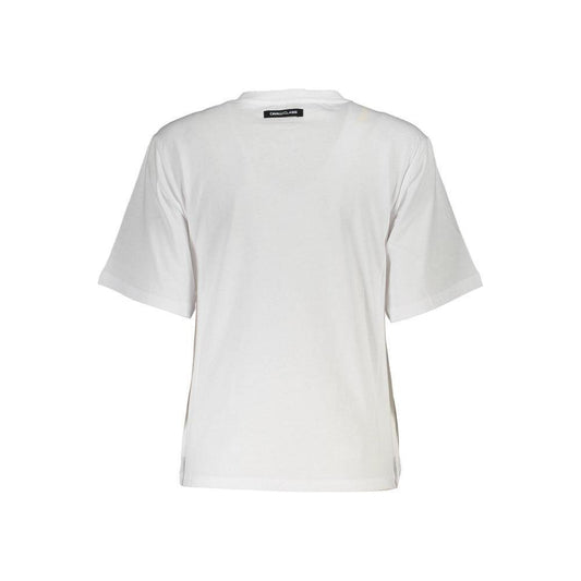 Cavalli Class White Cotton Women Top CA-37371-XS