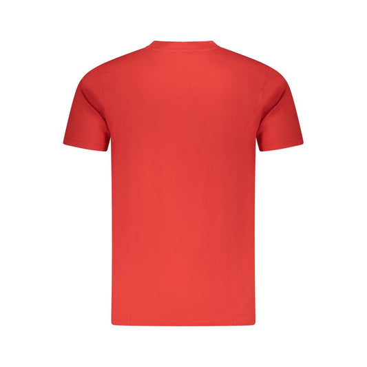 Cavalli Class Red Cotton Men T-Shirt CA-36652-M