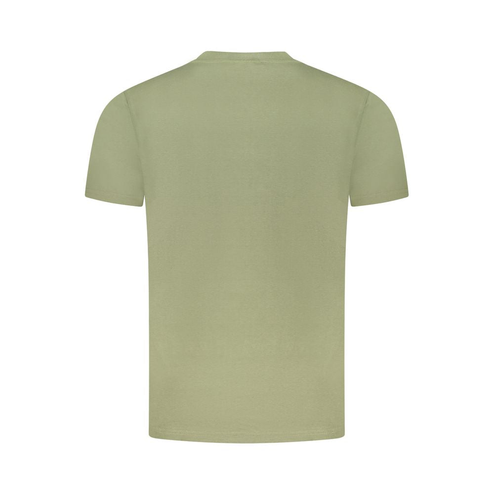 Cavalli Class Green Cotton Men T-Shirt CA-36697-M