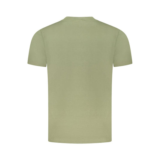 Cavalli Class Green Cotton Men T-Shirt CA-36697-M