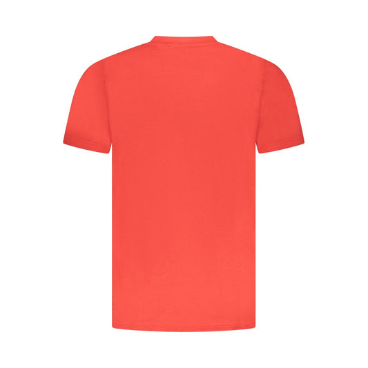 Cavalli Class Red Cotton Men T-Shirt CA-36715-M