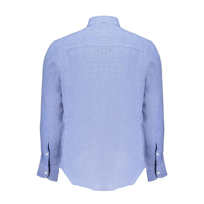 North Sails Blu Linen Men Shirt