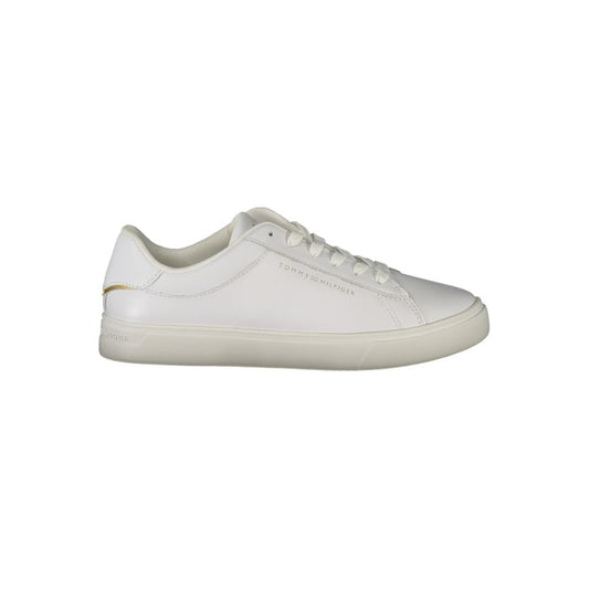 Tommy Hilfiger Bianco Polyurethane Women Sneaker 1728,67403481248,Athletic - Sneakers - Shoes,EU36/US6,EU37/US7,EU38/US8,EU39/US9,EU40/US10,EU41/US11,New with tags,Shoes,Sneakers - Shoes,Tommy Hilfiger,White,Women