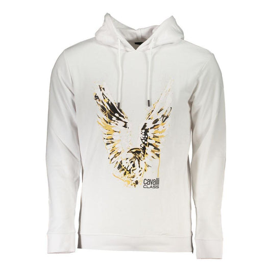 Cavalli Class White Cotton Men Sweater CA-26724-S