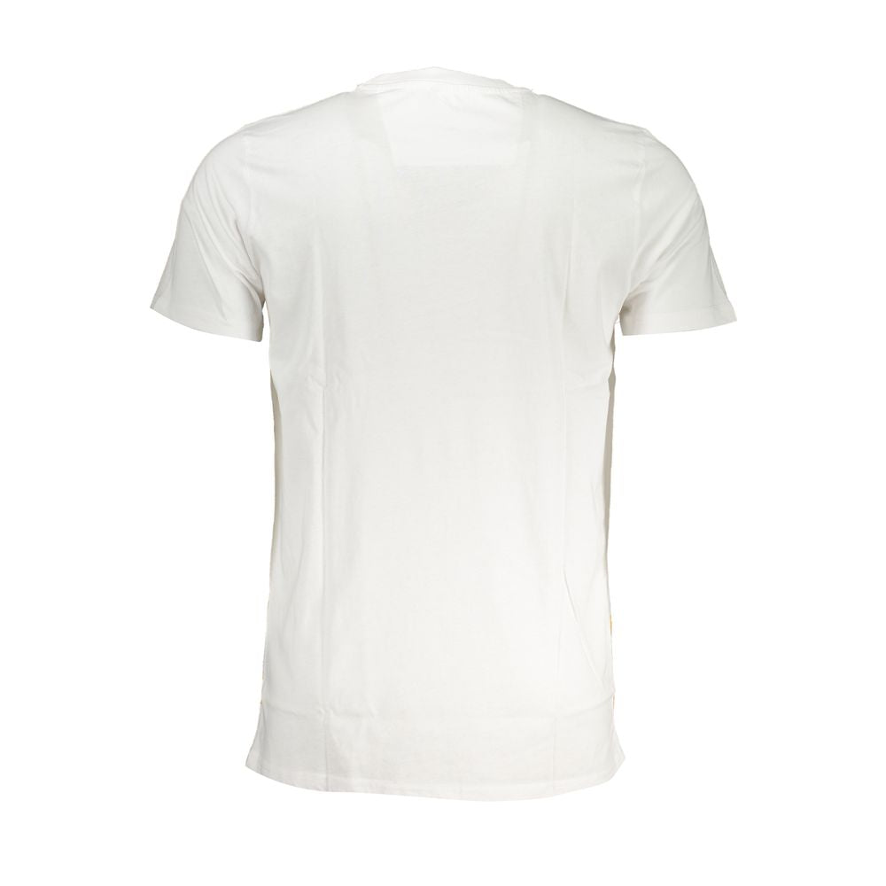 Cavalli Class White Cotton T-Shirt CA-28612-XL