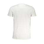 Cavalli Class White Cotton T-Shirt CA-28612-XL