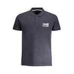 Cavalli Class Blue Cotton Polo Shirt CA-30271-M
