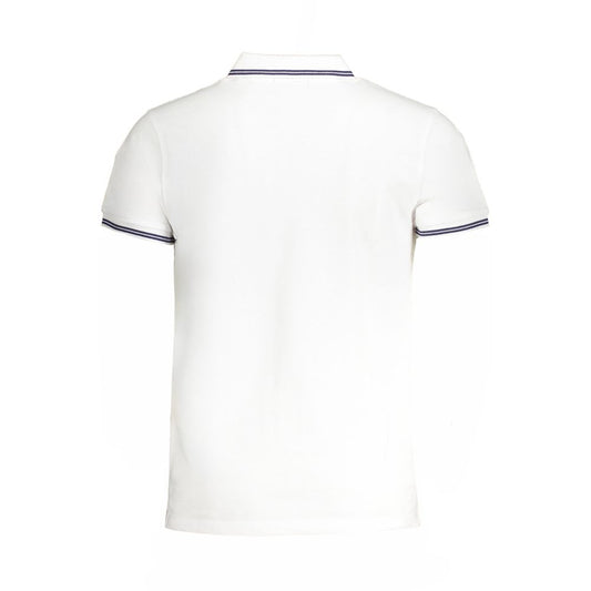 Cavalli Class White Cotton Polo Shirt CA-31314-M