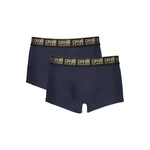 Cavalli Class Blue Cotton Men Boxer CA-32714-S