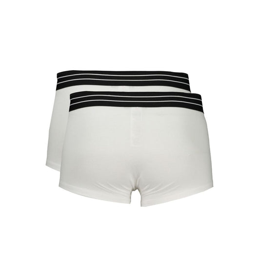 Cavalli Class White Cotton Men Boxer CA-32718-S