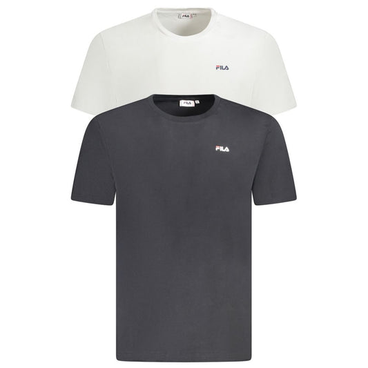 Fila Black Organic Cotton Men's T-Shirt 1728,67403481248,Clothing,Fila,L,Men,New with tags,S,T-Shirts - Clothing,T-Shirts - T-Shirts - Clothing,White,XL,XXL