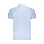 Napapijri Light Blue Cotton Men Polo Shirt NA-35712-S