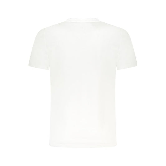 Cavalli Class White Cotton Men T-Shirt CA-36645-M