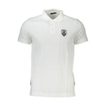 Cavalli Class White Cotton Men Polo Shirt CA-36856-M