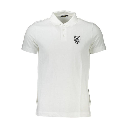 Cavalli Class White Cotton Men Polo Shirt CA-36856-M