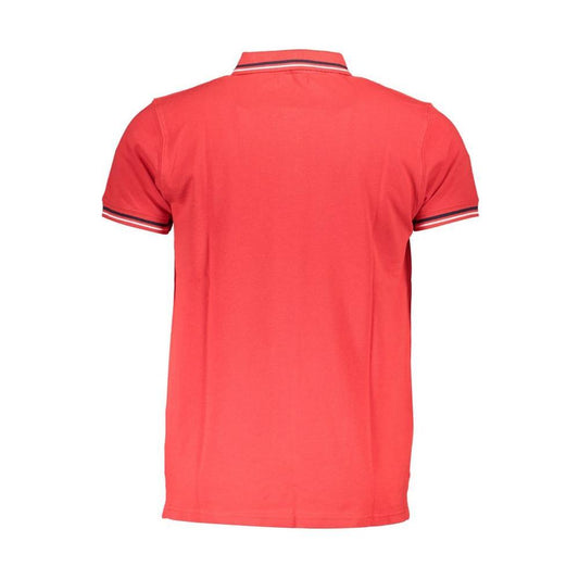 Cavalli Class Red Cotton Men Polo Shirt CA-36997-M