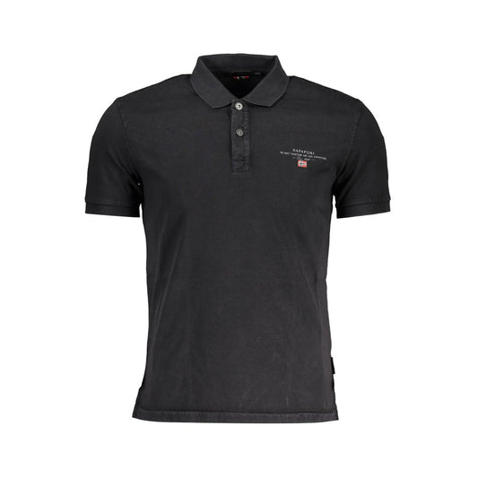Napapijri Black Cotton Men Polo Shirt 1728,67403481248,Black,Clothing,L,M,Men,Napapijri,New with tags,Polo Shirts - T-Shirts - Clothing,S,T-Shirts - Clothing,XL