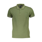 Cavalli Class Green Cotton Men Polo Shirt CA-38109-M