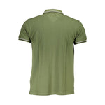 Cavalli Class Green Cotton Men Polo Shirt CA-38109-M