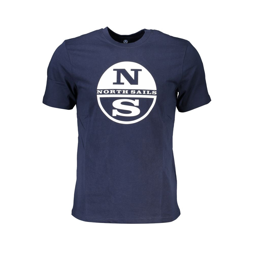 North Sails Blue Cotton T-Shirt NO-27253-XL