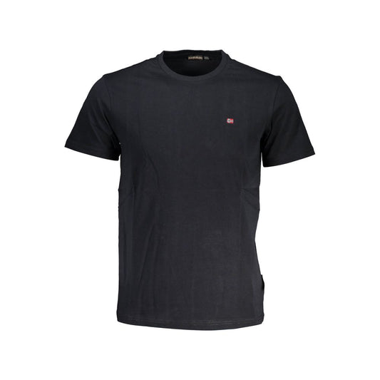 Napapijri Black Cotton Men's T-Shirt 1728,3XL,67403481248,Black,Clothing,L,M,Men,Napapijri,New with tags,S,T-Shirts - Clothing,T-Shirts - T-Shirts - Clothing,XL,XXL